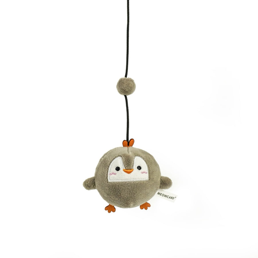 【MEOWCARD】Elastic Hanging Cat Toy with Bell - Penguin