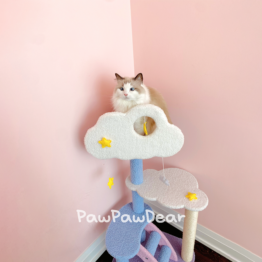 【Clearance - BBDD】Meow Moonlight Cat Tree - 110 cm