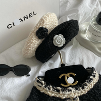 Lady Chamel Classic Knit Dress Set - Black