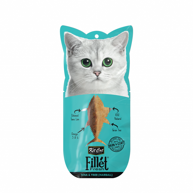 【Kit Cat】猫猫零食 - 新鲜金枪鱼排（含纤维缓解化毛）
