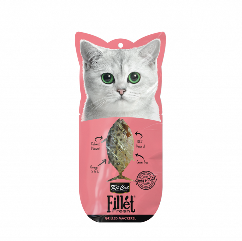 【Near-expired 30% Off Kit Cat】Cat Treat - Fillet Fresh Grilled Mackerel