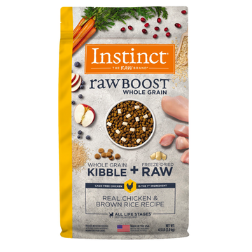 【INSTINCT - DOG】Raw Boost Whole Grain Real Chicken Brown Rice