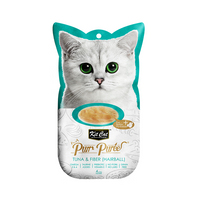 【Kit Cat】Purr Puree Tuna & Fiber (Hairball) 15g x 4
