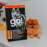 【Go! Solutions】Dog Dry Food - Digestion Gut Health Salmon Recipe Ancient Grain 22lbs
