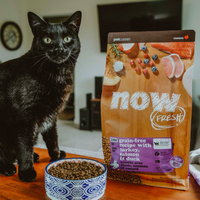 【Now Fresh】Grain Free Senior Cat Food Recipe - Turkey, Salmon & Duck 16lbs