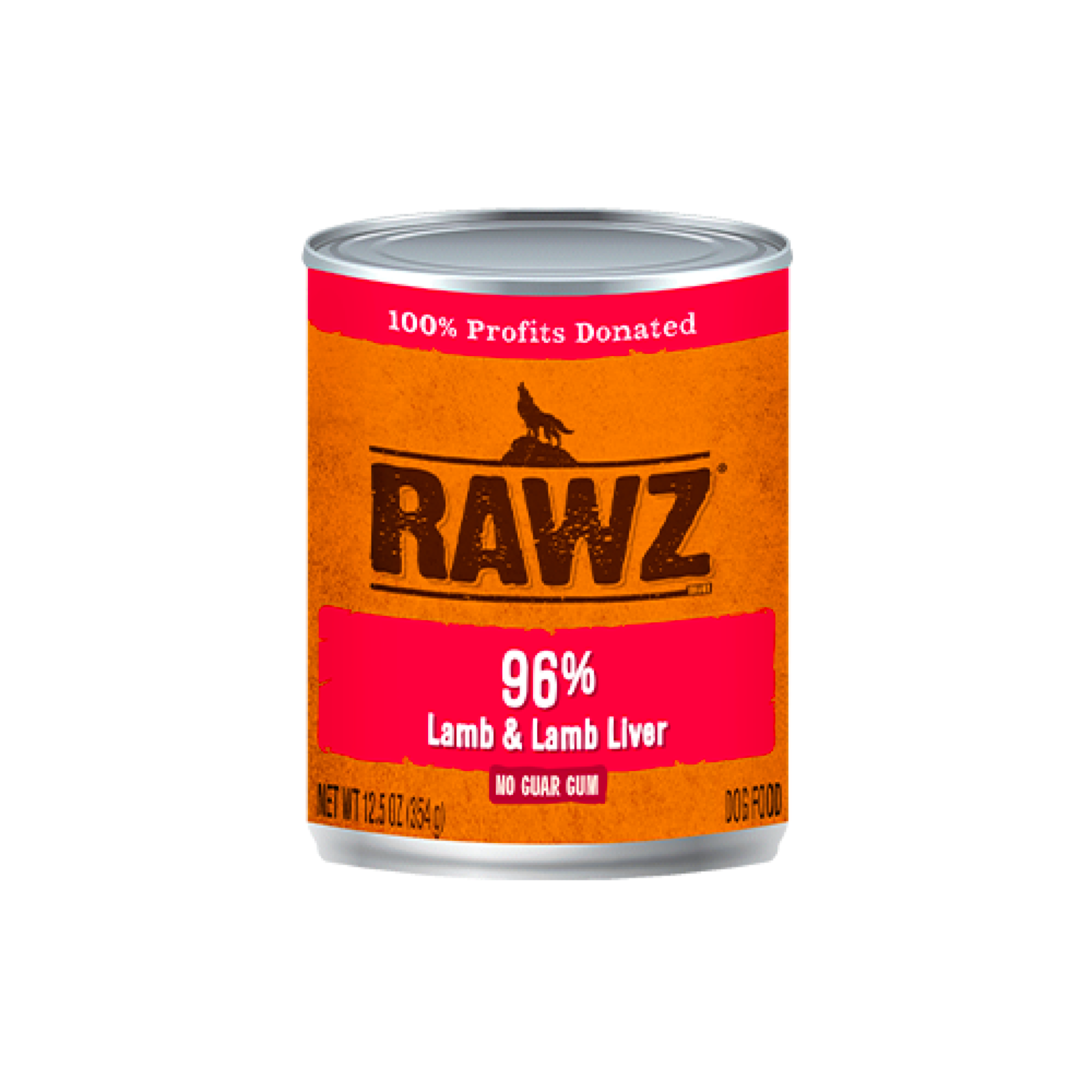 【Rawz】96% LAMB & LAMB LIVER DOG FOOD 12.5oz x12