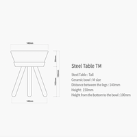 【INHERENT】Oreo Table - White