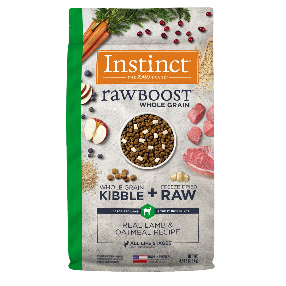 【INSTINCT - DOG】Raw Boost Whole Grain Real Lamb And Oatmeal