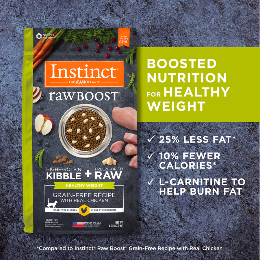 【INSTINCT】Original Raw Boost® Grain-Free Recipe Real Chicken Healthy Weight 10lb