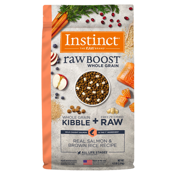 【INSTINCT - DOG】Raw Boost Whole Grain Real Salmon And Brown Rice
