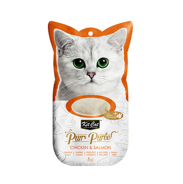 【Kit Cat】Purr Puree Chicken & Salmon 15g x 4