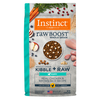 【INSTINCT - PUPPY DOG】Raw Boost Whole Grain Real Chicken Brown Rice