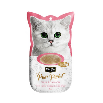 【Kit Cat】Purr Puree Tuna & Salmon 15g x 4
