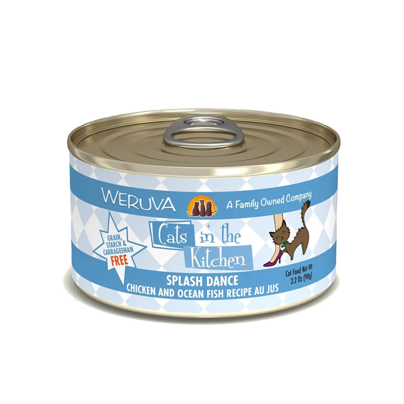 【Weruva】- Cat In The Kitchen - Splash Dance 鸡肉和海洋鱼罐头 (3.2盎司)