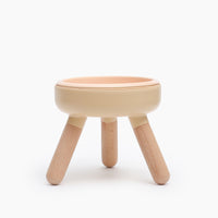 【INHERENT】Oreo Table 2系列浅褐色宠物碗 - 榉木高架桌脚