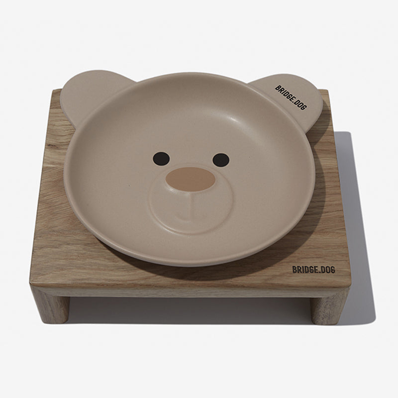 【BRIDGE DOG】Bear Dish - Beige face