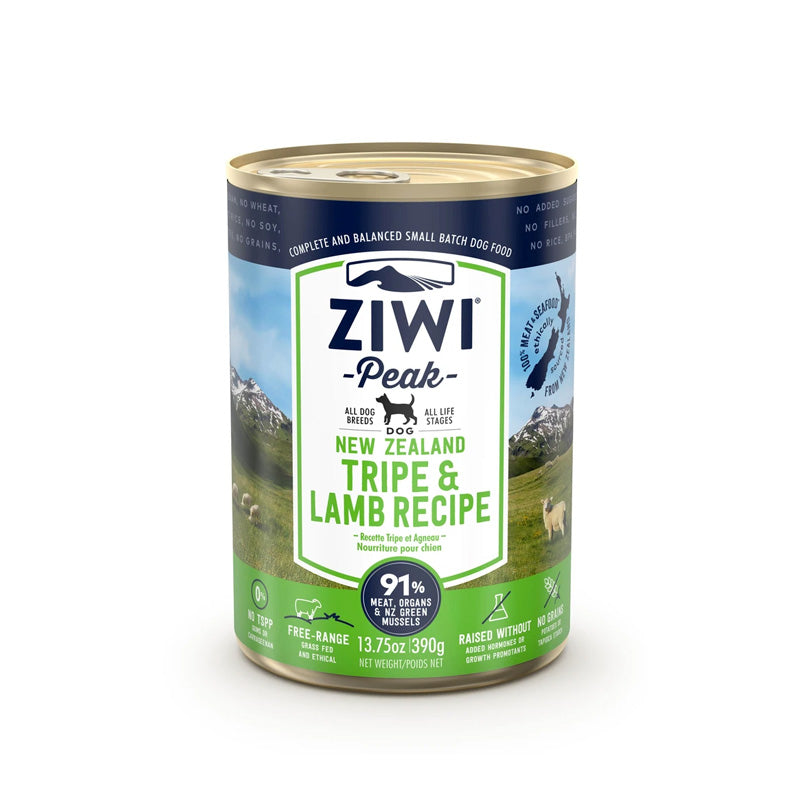 【Ziwi Peak】狗狗罐头 - 牛肚羊肉 390g