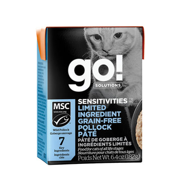 【Go! Solutions】Sensitivities LID Grain-Free Pâté for Cats - Pollock Pate x24