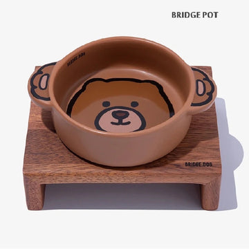 【BRIDGE DOG】Character Series Matte Pot - Bear