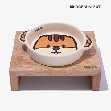 【BRIDGE DOG】Character Series Matte Mini Pot - Chipmunk