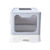 Cat Litter Box with Front Entry Top Exit