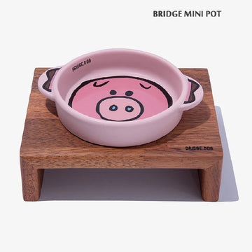 【BRIDGE DOG】Character Series Matte Mini Pot - Piggy