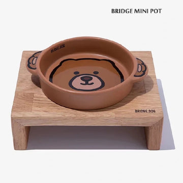 【BRIDGE DOG】Character Series Matte Mini Pot - Bear