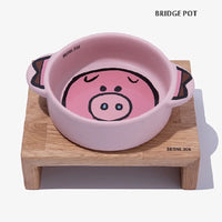 【BRIDGE DOG】Character Series Matte Pot - Piggy