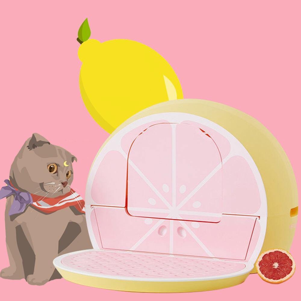 VETRESKA Grapefruit Litter Box - Pet Supplies - PawPawDear