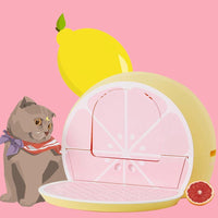 VETRESKA Grapefruit Litter Box - Pet Supplies - PawPawDear