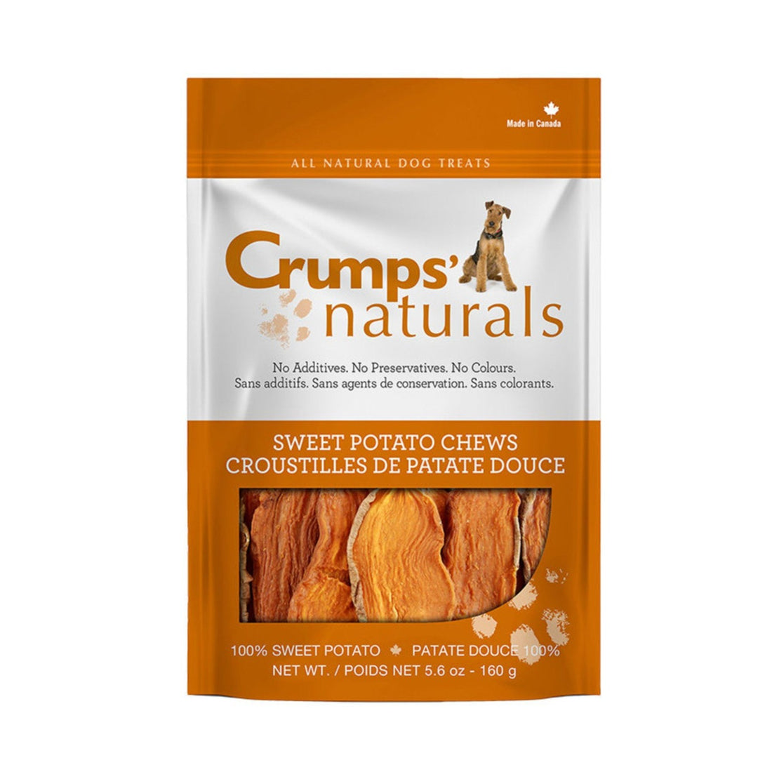 【Crumps' Naturals】Sweet Potato Chews Dog Treat 330g