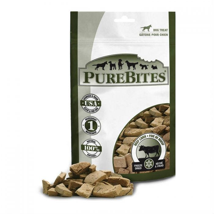 【PureBites】狗狗冻干小零食 - 牛肝 120 g