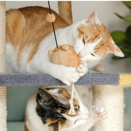 【MEOWCARD】Elastic Hanging Cat Toy with Bell - Lion