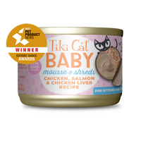 【TIKI CAT - 幼猫】慕斯+肉丝奶糕罐头 - 3罐一盒 (适合1-4个月离乳期)