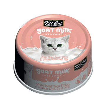 【Kit Cat】Goat Milk Gourmet Tuna & Salmon 70g